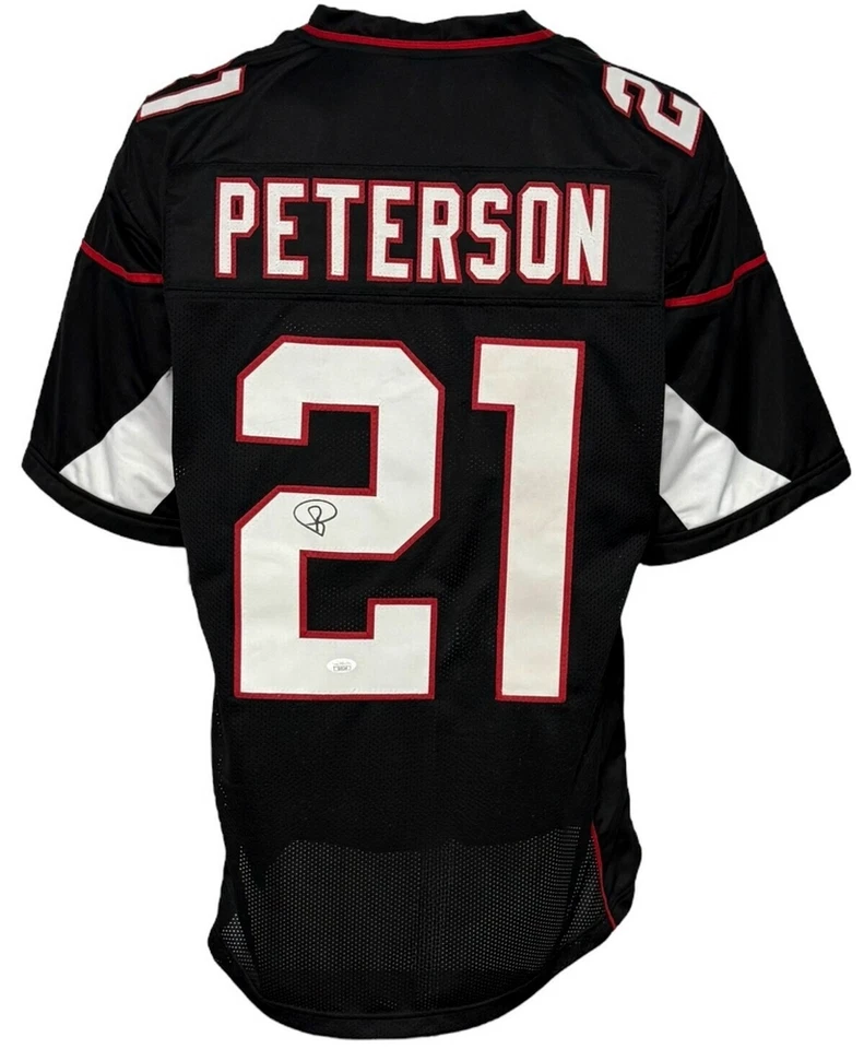 Jersey negro autografiado estilo profesional de Patrick Peterson de los Arizona Cardinals JSA automático... Foto 1 de 1