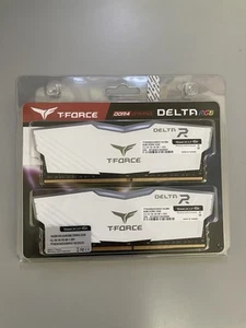 TEAMGROUP T-Force Delta RGB DDR4 16GB (2x8GB) 3200MHz (PC4-25600) CL16 Deskto... - Afbeelding 1 van 2