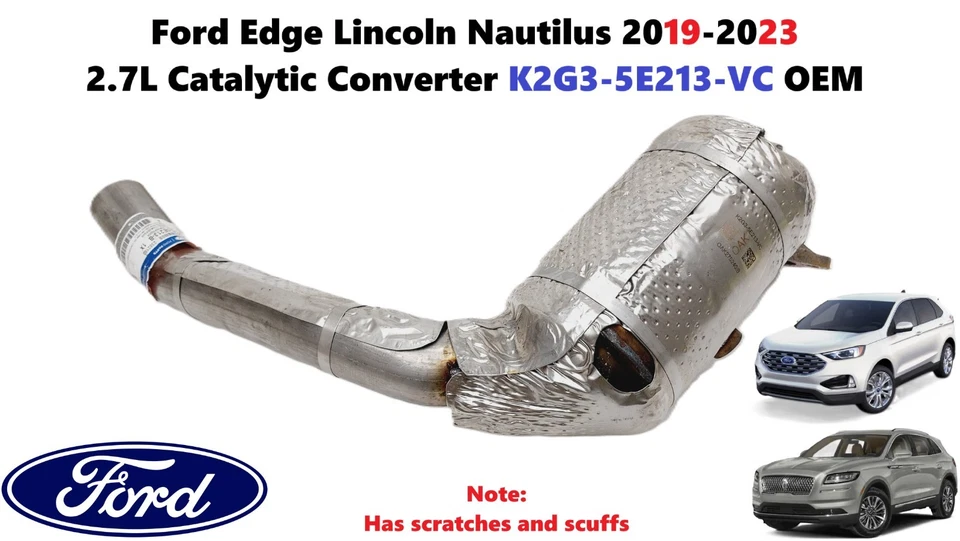 Convertidor catalítico Ford Edge Lincoln Nautilus 2019-2023 2,7 L K2G3-5E213-VC Foto 1 de 4