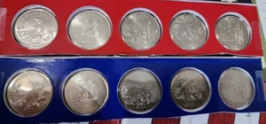 2008 P&D State Quarters Set 10 Unc Satin Coins in Mint Cello "FREE SHIPPING" - Picture 1 of 4