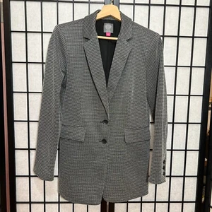 Vince Camuto grauer Hahnentritt Blazer Größe 4 - Bild 1 von 8