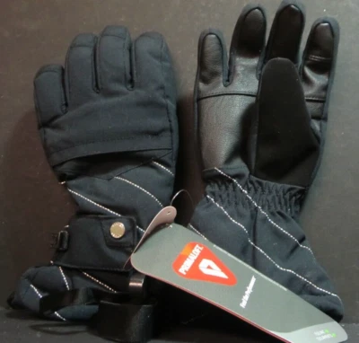 Spyder Girl's Synthesis Ski Glove 197056 Black/Black Size Medium - Image 1 of 3