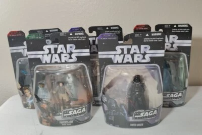 Star Wars La Saga Colección Princesa Leia Darth Vader Lote de 5 piezas L Foto 1 de 4