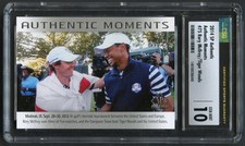 Rory McIlroy & Tiger Woods 2014 SP Authentic Moments Golf Card #75 CSG 10 Gem Mt