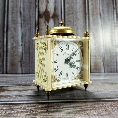 Vtg Linden Black Forest Wind Up Single Bell Alarm Clock West Germany Ships Fast! Cover