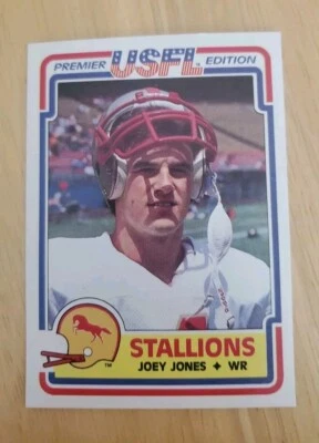 JOEY JONES Birmingham STALLIONS 1984 TOPPS USFL FOOTBALL CARD #13 - Image 1 of 2