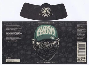 Fantom #24 (35): NE Pale Ale; Beer Label Sticker 500 ml; Medvedgrad, Croatia - Picture 1 of 1