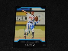 Atlanta Braves J.C. Holt Signed 2004 Bowman Autograph Card #BDP100  TOUGH 113