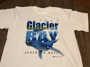 Camiseta Blanca Humpback Whale Glacier Bay Alaska XL Ocean Sea Life - Imagen 1 de 7