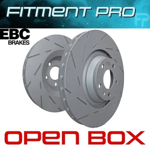 EBC Brakes Slotted Vented Front Disc Brake Rotors Set For 2012-19 Ford Focus ST - Picture 1 of 7