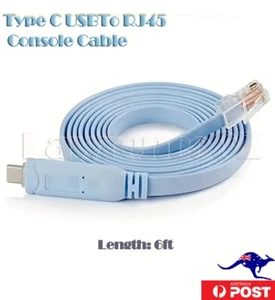 Cable de red de consola serie tipo C USB A RJ45 para Cisco MAC Linux FTDI 1,8m - Imagen 1 de 3