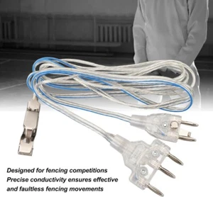 Cuerpo de esgrima Cable de mano Cuerpo de lámina Línea de alambre Pin Enchufe Cable conductor Parte - Imagen 1 de 9