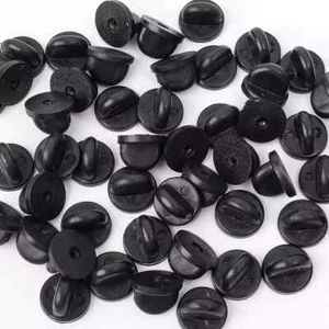 15 Pieces Butterfly Clutch Rubber Pin Backs Keepers For Uniform Badge - Picture 1 of 18
