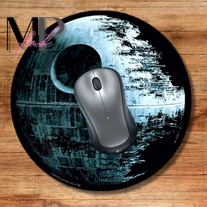 Star Wars Mouse Pad Nonslip Neoprene Laptop Computer Office School DEATH STAR - Picture 1 of 6