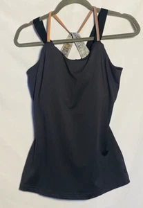 Camiseta Tankini 2 en 1 Shape para mujer talla mediana negra natación deporte ejercicio - Imagen 1 de 9