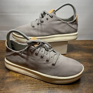 Zapatillas deportivas OluKai Ki'Ihele Li para mujer 7,5 grises de lona bajas cómodas informales - Imagen 1 de 9