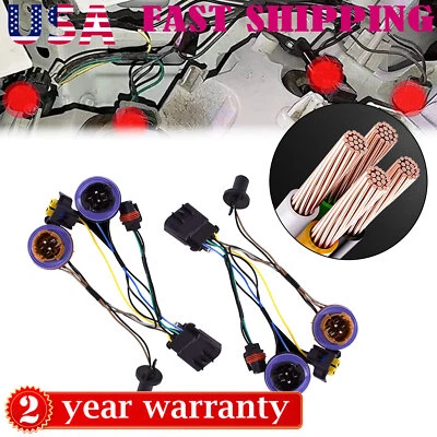 2 set 15950809 Headlamp Wiring Harness For GM 2007-2014 Chevrolet Suburban Tahoe - Image 1 of 4