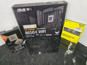 AMD Ryzen 7 9800X3D, ASUS B650E MAX Gaming WiFi, Corsair 32GB DDR5-6000 RGB BUND - Picture 1 of 6