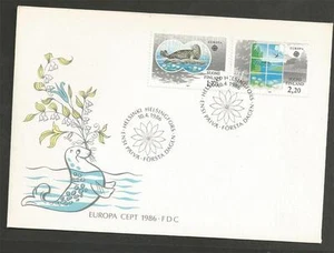 FINLAND -1986 Eurostamps - Protection of nature and environment - F.D. COVER. - Picture 1 of 1