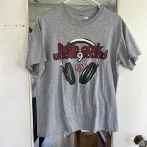 Grey and white vintage 90s Linkin Park Jerzees t-shirt - Picture 1 of 2
