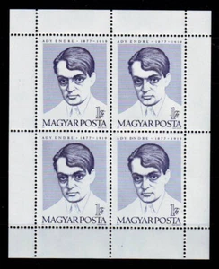 HUNGARY - 1977. Endre Ady small sheet - MNH - Picture 1 of 1