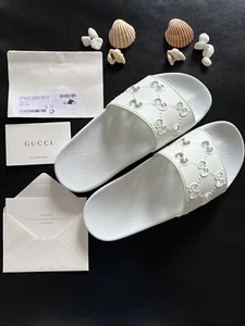 Original Gucci Römersandalen Rubber Weiß Gr.39 - Bild 1 von 4