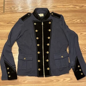 Ralph Lauren - DENIM & SUPPLY ROYAL BLUE Military ARMY STYLE Band JACKET SIZE XL - Picture 1 of 10