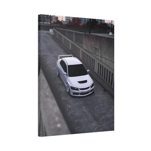 Mitsubishi Evo 8 High Resolution Museum Quality Vertical Car Canvas Print #008 - Picture 1 of 10