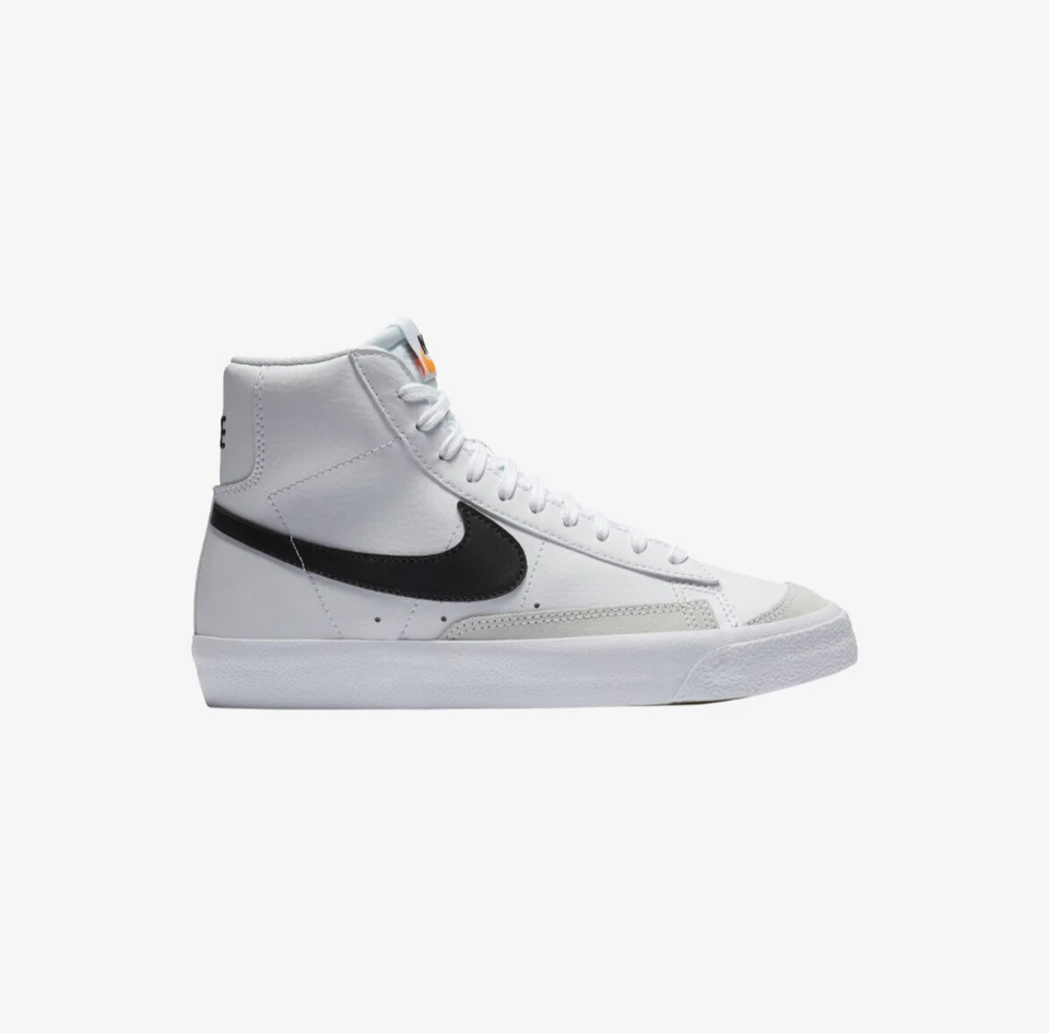 Nike Blazer середины '77 большой детский размер DA4085-100 белый/черный NWB может соответствовать женщин sz - Изображение 1 из 4