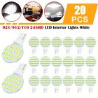 20x Super White T10/921/194 6000k White 24led Rv Trailer Interior Light Bulb 12v