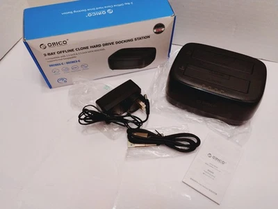 Estación de Acoplamiento de Disco Duro ORICO Doble Bahía USB 3.0 a SATA con Duplicador/Sin Conexión Foto 1 de 4