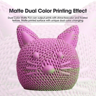 eSUN Dual Colors Matte PLA Filament Coextrusion 1.75mm 1kg fr 3D Printer Updated - Image 1 of 4