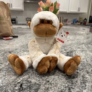 GUND Tilly The Monkey Plush Premium Stuffed Animal Cream/Brown 15" - Picture 1 of 17