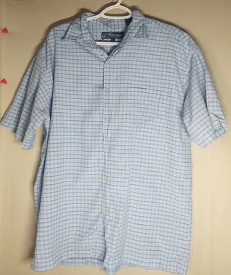 Point Zero Men's Plaid Shirt White/Blue (Size-L) - Image 1 of 3