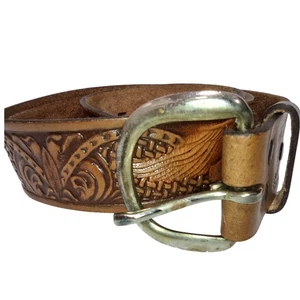 Vintage verzierter Ledergürtel Adler Western Style braun Größe 40 100 - Bild 1 von 9