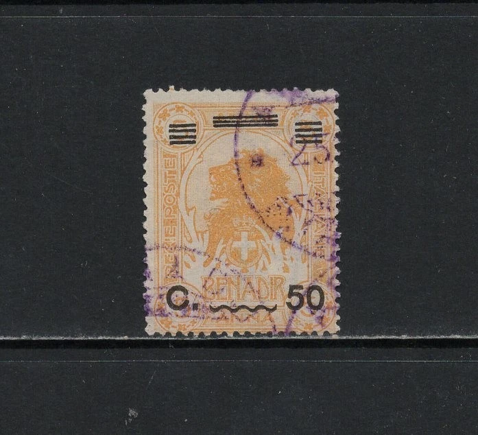 S8173 Somalie 1926 Lion 50c. Surchargé 1v. Utilisé - Photo 1/1