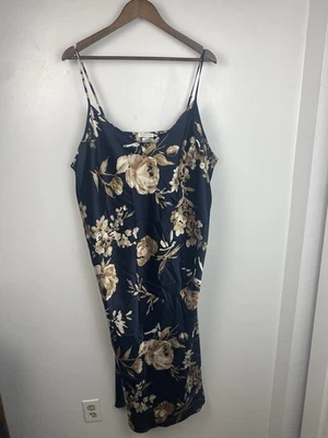 Jones New York 3X Camisón Largo Sedoso Floral Romántico Foto 1 de 4