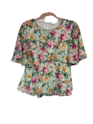 Top Babydoll En Créme Para Mujer Y2K Talla M Cremallera Trasera Hada Floral Boho Coqueta Foto 1 de 4