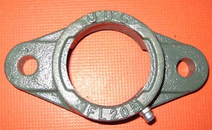 FL204 CAST 2 BOLT HOUSINGS (TRANSMISSION) SUIT UC204 BEARINGS UBC - Picture 1 of 4