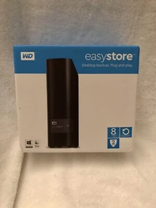 Disque dur Western Digital easystore 8 To, externe, 3,5 pouces (WDBCKA0080HBK-NESN) - Photo 1/6