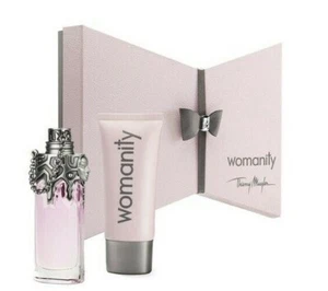 THIERRY MUGLER Womanity 50ml 1.7oz EDP + Perfumed Body 50ml 2pcs Gift Sets Rare