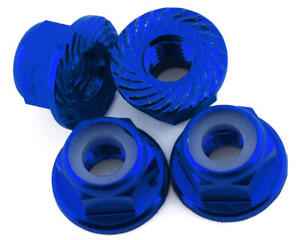 175RC Traxxas HOSS 4mm Locking Wheel Nuts (Blue) (4) [175-18431]