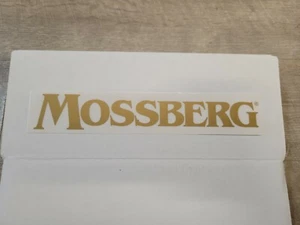 Clear Mossberg Sticker with Gold Lettering - Picture 1 of 1