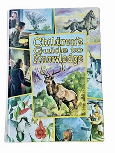 CHILDREN'S GUIDE TO KNOWLEDGE Vintage kids book Retro Mid Modern illustrations - Picture 1 of 7
