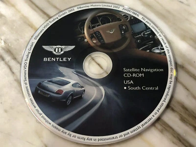 2004 2005 2006 BENTLEY CONTINENTAL GT COUPE NAVIGATION CD COVERS SOUTH  CENTRAL  - Image 1 of 4