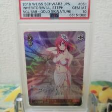 PSA 10 Weiss Schwarz Signed Card NO GAME NO LIFE NGL/S58-051SP SP Steph Signed