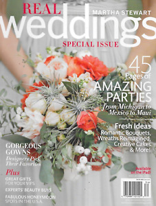 Martha Stewart Weddings Magazine Bridal Gowns Amazing Parties Gift Ideas 2013