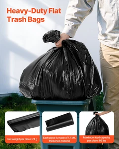 Heavy Duty Contractor Trash Bags - 40-45 Gallon 1.7MIL Garbage Bags - 50 Count - Picture 1 of 10