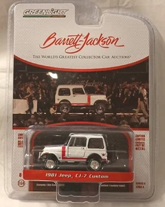 Greenlight Barrett-Jackson 1981 Jeep CJ-7 Custom 1:64 Brandneu - Bild 1 von 3