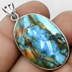 Spiny Oyster Turquoise - Arizona 925 Sterling Silver Pendant Jewelry